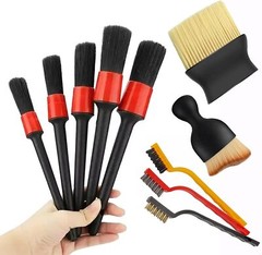 10pcs Auto Car Detailing Brush Set, Car Interior Cleaning Kit, For Car Interior