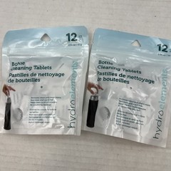 Water Bottle Cleaning Tablets 2x 12 packs Chlorinefree & Odorless Cleaner