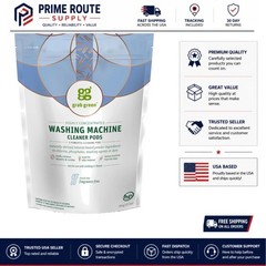 American Made Washing Machine Cleaner Pods – 5 Count, Natural Odor Eliminators