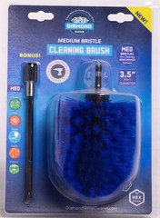 Diamond Shine 3.5″ Inch Corner Drill Brush for Scrubbing and Cleaning w/ 6″ Ext