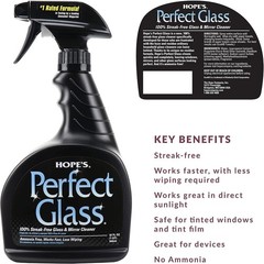 Perfect Glass Cleaner Spray, Streak-Free, Ammonia-Free Window, Mirror, Screen…