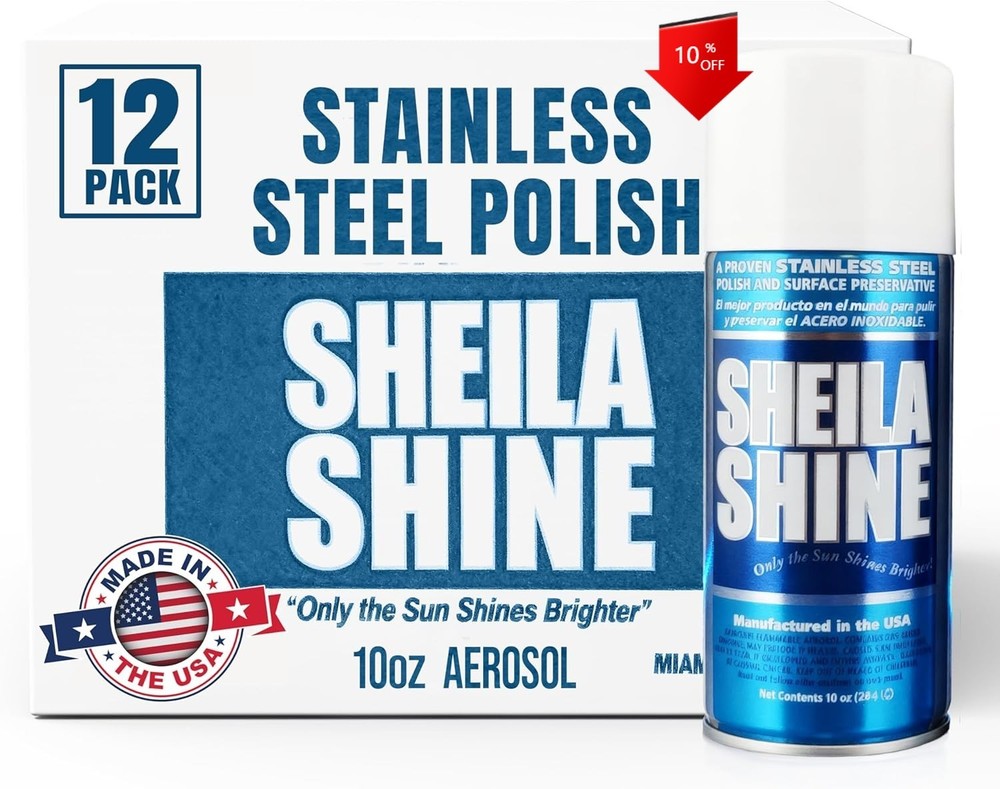 12 x 10oz Stainless Steel Cleaner and Polish -Stainless Steel Sprays Cleaner