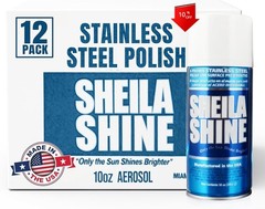 NEW,12 x 10oz Stainless Steel Cleaner and Polish -Stainless Steel Sprays Cleaner