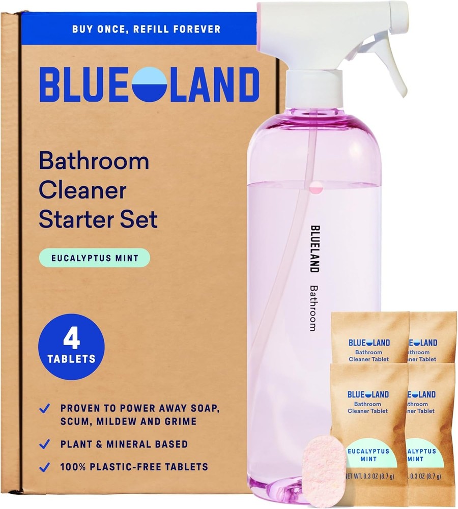 BLUELAND Bathroom Cleaner Starter Set Eucalyptus Mint