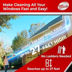 Window Cleaning Kit – 16 oz Glass Cleaner and Bottle with 27 ft , Each 4 oz B…