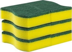 6 Pack) Heavy Duty Scrub Sponges by – Kitchen Dish, Sink and Bathroom Cleaning