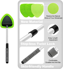 XINDELL Windshield Cleaner Tool – Car Interior Window Cleaning Kit