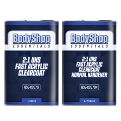 BodyShop Essentials UHS 2:1 Clearcoat System Kit – 1 Gal Clear Coat + 1/2 Gal No