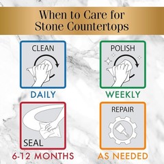 Granite Cleaner Polish and Sealer 24 fl oz Stone Care International,Clean Polish