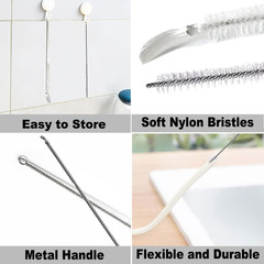 Utoolmart 15Mm Dia Twist Handle Nylon Test Tube Brush Bottle Cleaning Brush Clea