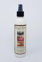 Royal Glow Furniture Polish, 8 oz, Uses Natural Brazilian Carnauba Wax And Oil