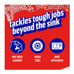 Ajax Ultra Triple Action, Dishwashing Liquid Dish Soap, Orange, 90 Fluid Ounce..