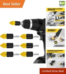 6-Piece Drill Brush Set for Effortless Grout & Tile Cleaning – Must-Have Tool