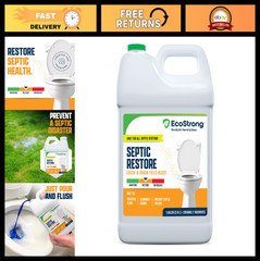 Septic Tank Treatment Bio-Enzyme Cleaner | Breaks Down Clogs & Odors | 128 OZ