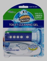 SCRUBBING BUBBLES Toilt Bowl Cleaning Gel Stamps + Dispenser Set Fresh Citrus