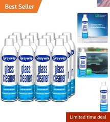 Glass Cleaner with Foaming Spray for a Streak-Free Shine for Home and Automot…