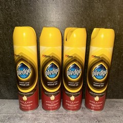 4 Lot Pledge 9.7 Oz Revive It Moisturizing Oil Amber & Argan Scent Spray