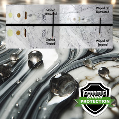 COUNTERTOP QUARTZ SEALER CERAMIC CLEAR COAT ADVANCED ”STAIN & ETCH RESISTANCE”