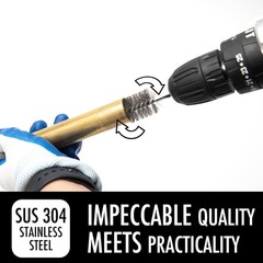 Versatile 6pcs Pipe Cleaning Brush Set with Hex Shank for Power Drill Efficiency