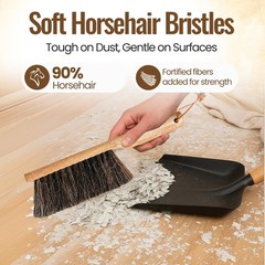Dustpan Bench Woodworking Brush-USA 13 inch Horsehair Brushes are Used for Co…