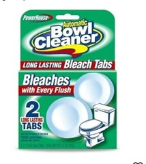 2 Tabs Automatic Toilet Bowl Cleaner Bleach Deodorize Freshens Lasting Easy Bos