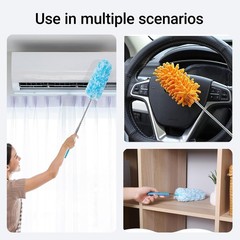 4 pcs Extendable and Washable Microfibre Feather Duster,12″ to 31″ Reachable,…