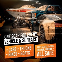 Orange Foam Car Wash Soap – pH Balanced Super Soapy Shampoo & Surface Cleaner…