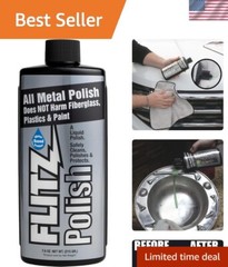 Concentrated Industrial-Strength Polish & Cleaner for Metal and Plastic – 7.6 Oz