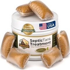 Septic Tank Treatment – 1 Year Supply of Septic Safe Dissolvable Easy Flush L…