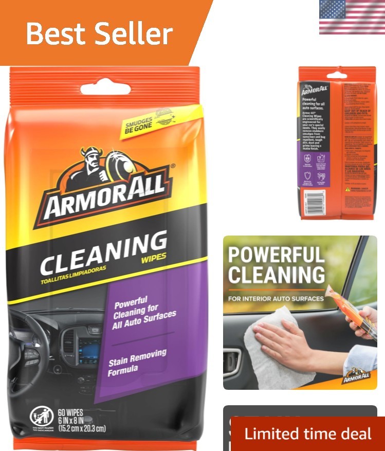 Car Interior Cleaner Wipes, Interior Cleaning Wipes for Cars, Trucks, Motorcy…