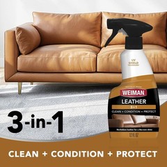 12 Fl Oz Leather Cleaner & Conditioner – Restores, Protects & Nourishes Leather