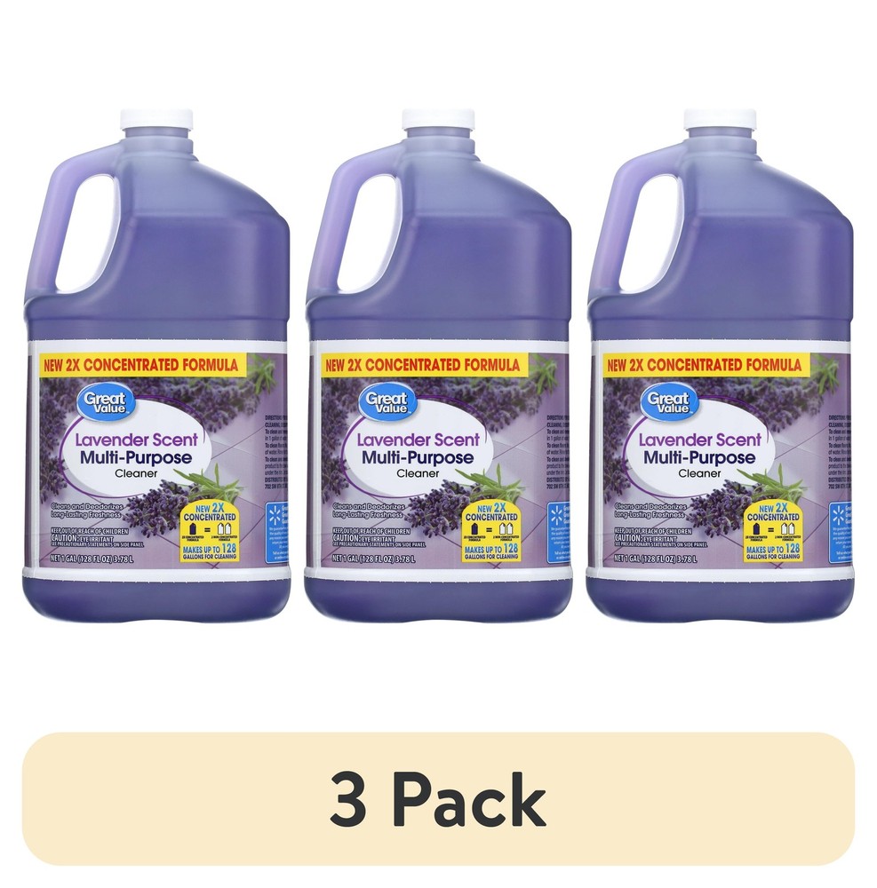 (3 pack) Multi Purpose Cleaner, Lavender Scent, 128 fl oz Fast delivery