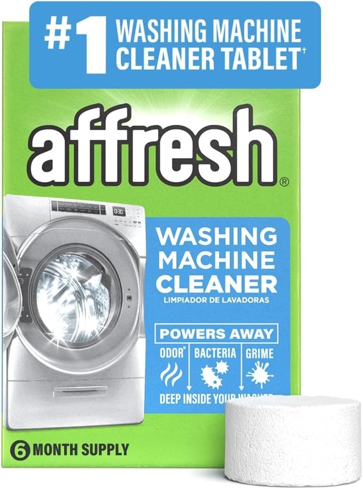 Affresh Washing Machine Cleaner, Helps Power Away Odor Causing Bacteria & Grime
