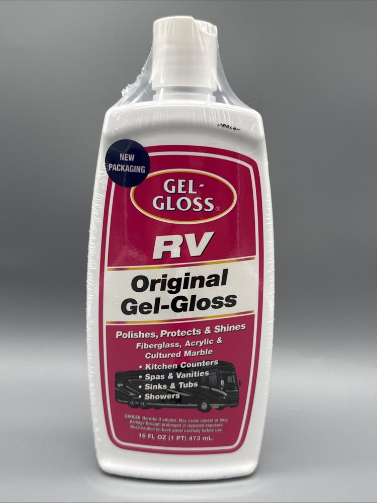 Gel Gloss Polish And Protector RV 16 Oz for Fiberglass, Acrylic, Tile, Marble