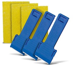 3-Piece Scraper & Pad Kit for Cooktop & Stove Cleaner – Glass & Ceramic Surfaces