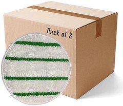 Commercial grade low-profile synthetic carpet bonnet W/ scrubber strips 19 Inch