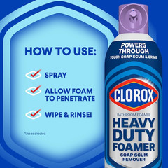 Clorox Lavender Clean Foam All-Purpose Cleaner 20 oz Spray Bathroom Kitchen