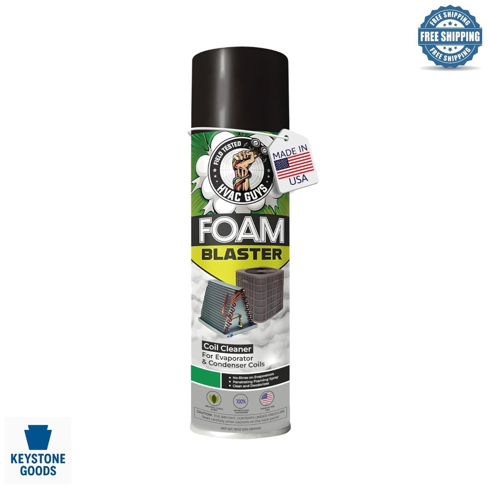 HVAC Foam Blaster Coil Cleaner – Deep Penetrating, No Rinse, Citrus Scent