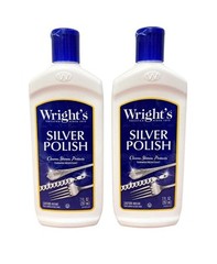 Wright’s Silver Cleaner and Polish 7 oz (2 Pack) Removes Tarnish, Ammonia Free