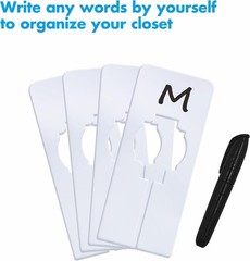 8 PCS Closet Rack Dividers, Wardrobe partition Board White Rectangular Clothing