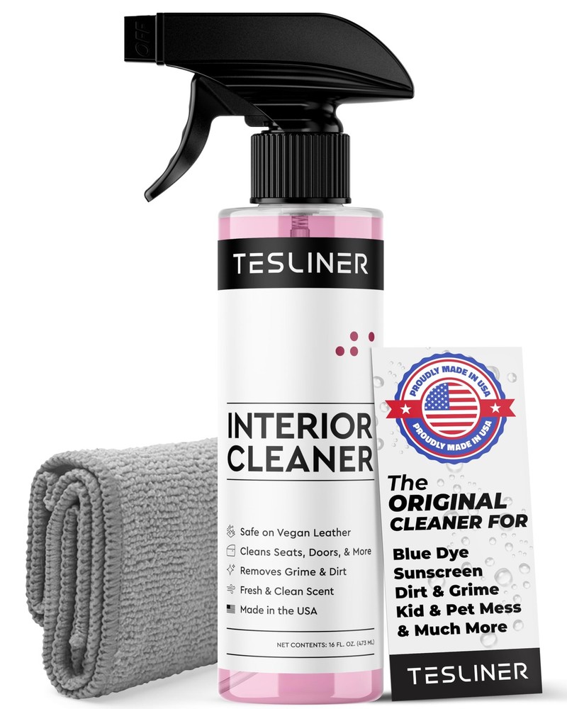 Tesla Seat Cleaner & Stain Remover – Interior Cleaner for Black & White Vegan…