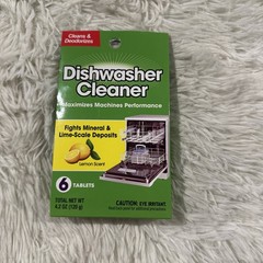 Dishwasher Cleaner 6 Tablets Fights mineral and Lime Scale Maximizes Performanc