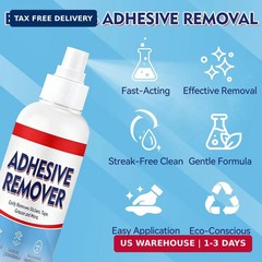 Adhesive Remover Spray, Car Sticker Remover Effortlessly Erase Multi-Surface Res