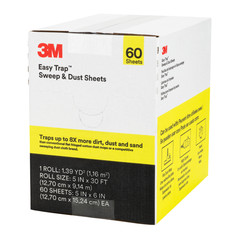 3M Easy Trap Sweep and Dust Sheets: 5 in. x 6 in. (White) *60 sheets