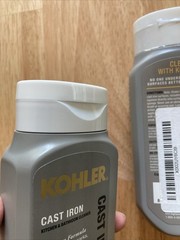 KOHLER K-23725-NA Cast Iron Cleaner, for Kitchen and Bathroom (2) – 8 Oz Bottles