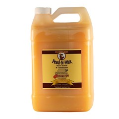 Howard Feed N Wax Wood Polish 128 Fl Oz Beeswax Carnauba Orange Oil Conditioner