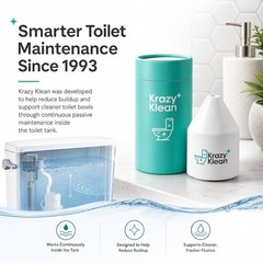 Krazy Klean Pro Toilet Bowl Cleaner, Crazy Klean Toilet Cleaner, Automatic Re.