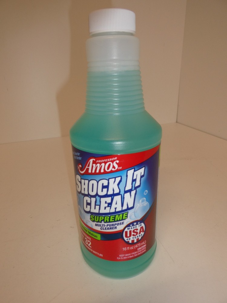 Professor Amos Shock It Clean Supreme Cleaner 16 oz Concentrate Cucumber Melon