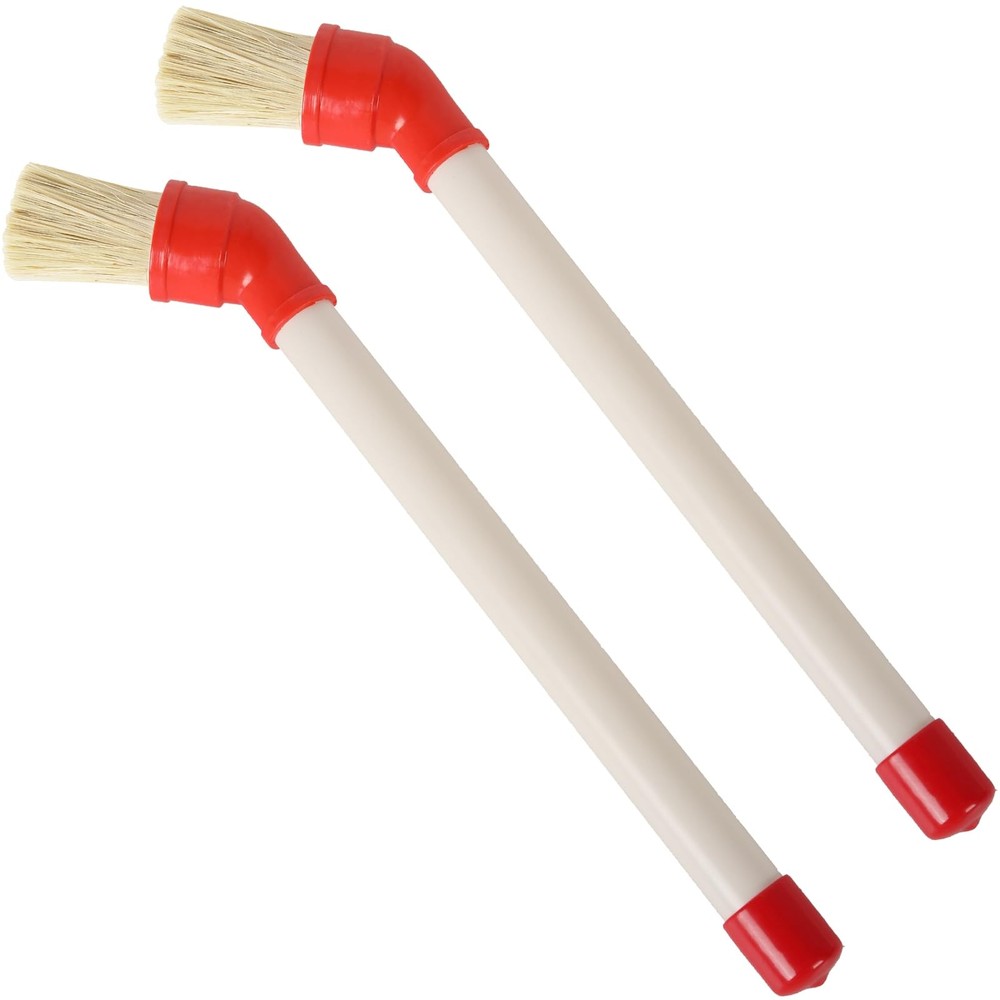2 Pack Curved Applicator Brush For Tire Mounting Paste 11″ Plastic Handle 45de