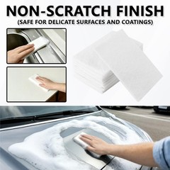 12PCS White Non Woven Pads & Non Scratch Scrubbing Pads 4×6 Inch Light Duty S…